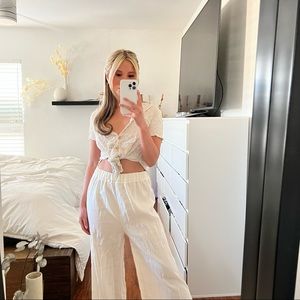 THRIFTED vintage wrinkle-look top. US Size S.